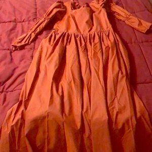 1940’s burnt orange vintage dress